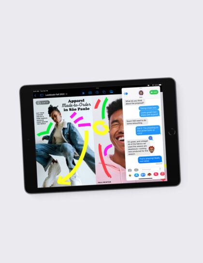 ipad 10.2 9th gen landscape view with apps