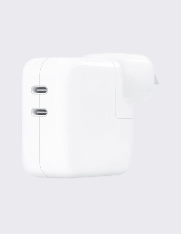 Apple 35W Dual USB-C Power Adapter rear view